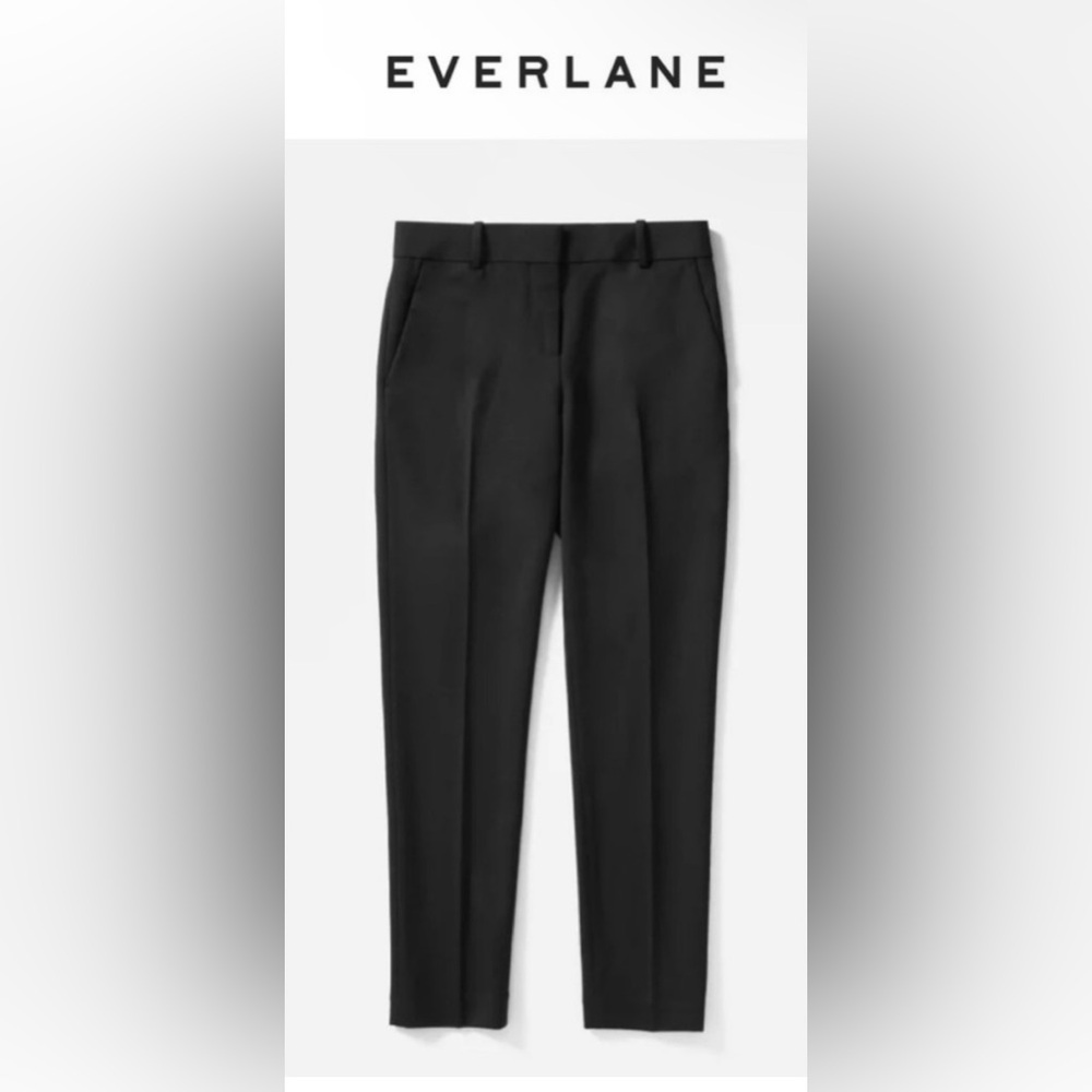Everlane The Slim Wool Pant - Black
